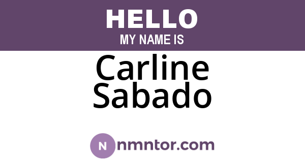 Carline Sabado