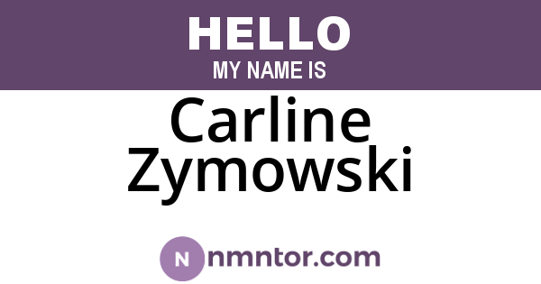 Carline Zymowski