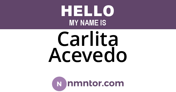 Carlita Acevedo
