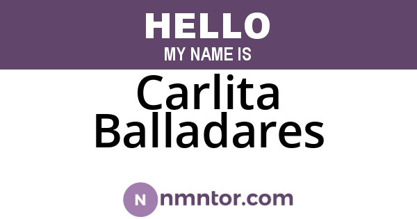 Carlita Balladares