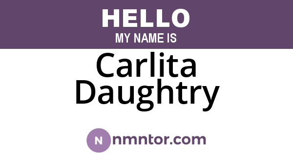 Carlita Daughtry