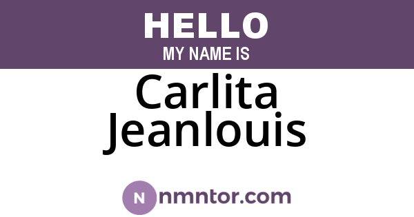 Carlita Jeanlouis