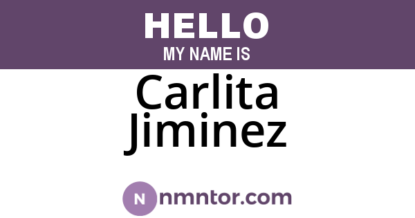 Carlita Jiminez