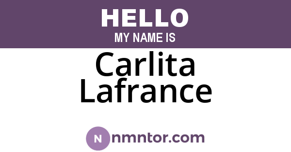 Carlita Lafrance