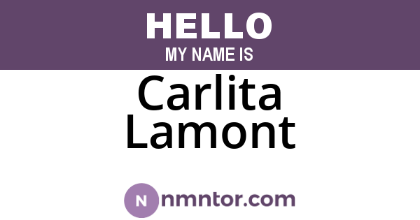Carlita Lamont