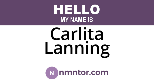 Carlita Lanning