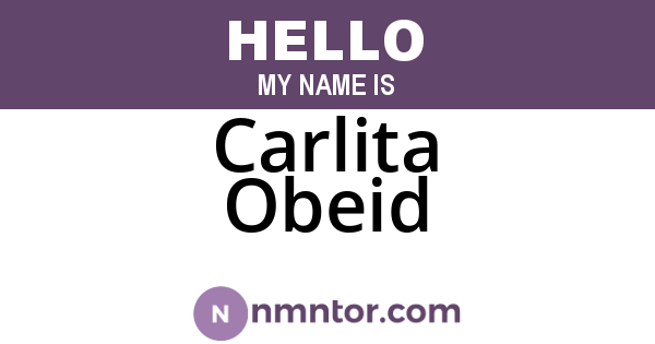 Carlita Obeid