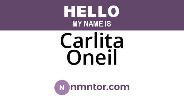 Carlita Oneil