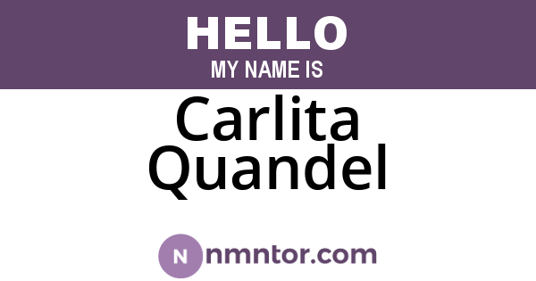 Carlita Quandel