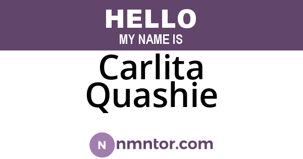 Carlita Quashie