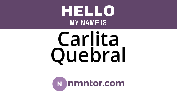Carlita Quebral