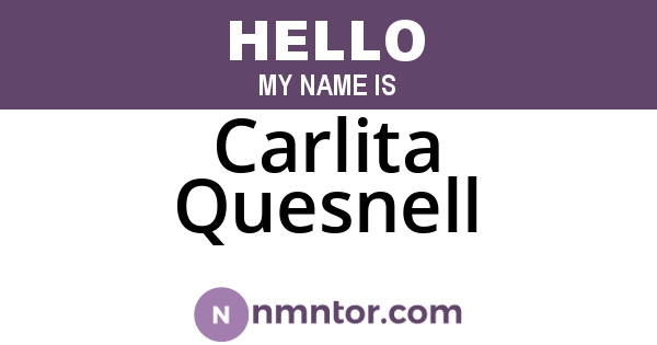 Carlita Quesnell