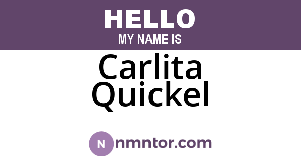 Carlita Quickel