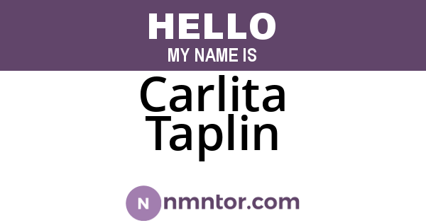 Carlita Taplin
