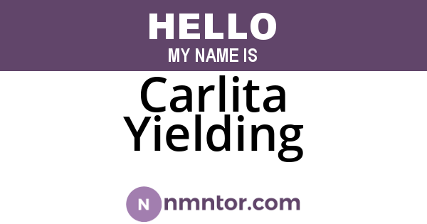 Carlita Yielding