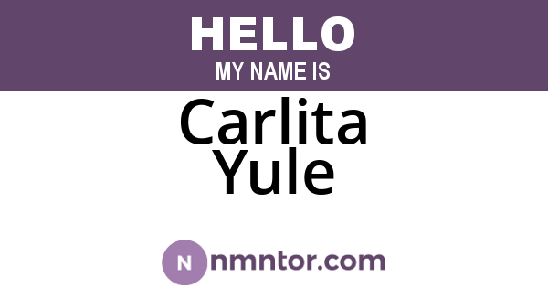 Carlita Yule