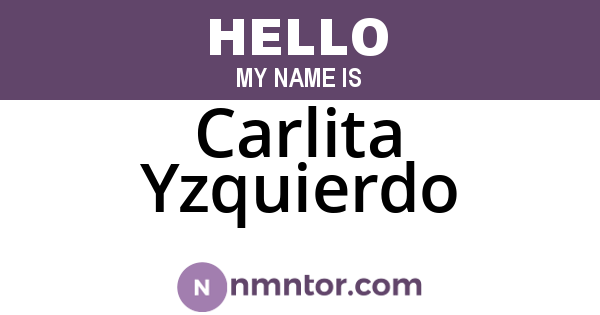 Carlita Yzquierdo