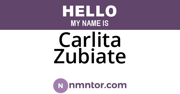 Carlita Zubiate
