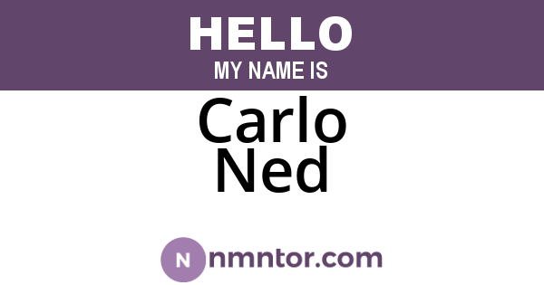 Carlo Ned