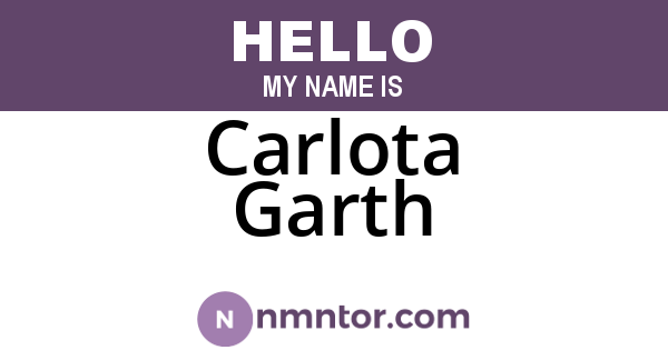 Carlota Garth