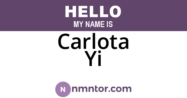 Carlota Yi