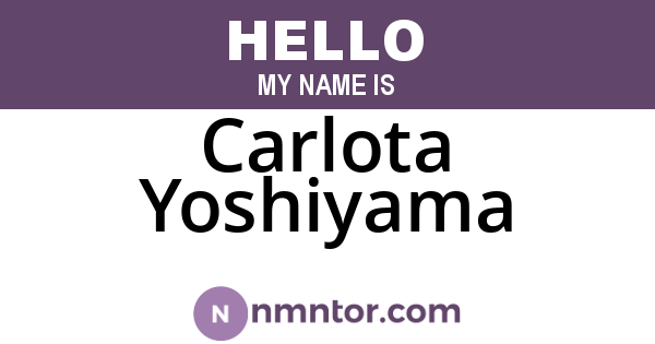 Carlota Yoshiyama