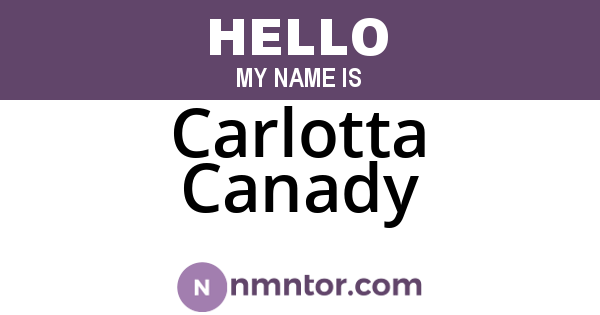 Carlotta Canady