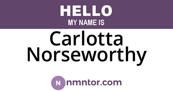 Carlotta Norseworthy