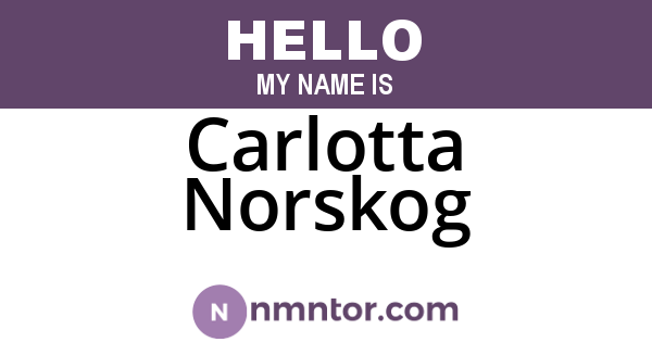 Carlotta Norskog