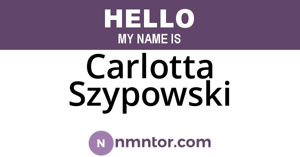 Carlotta Szypowski