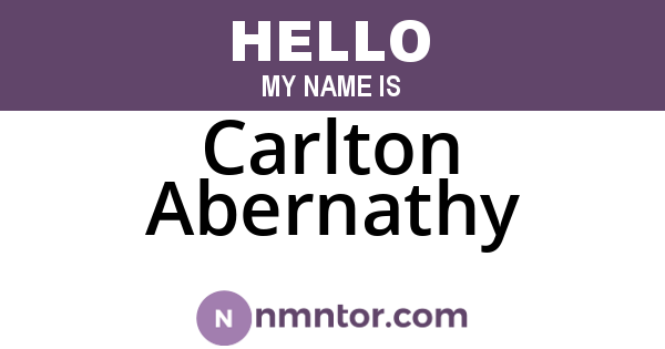 Carlton Abernathy