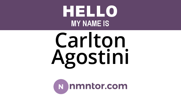 Carlton Agostini