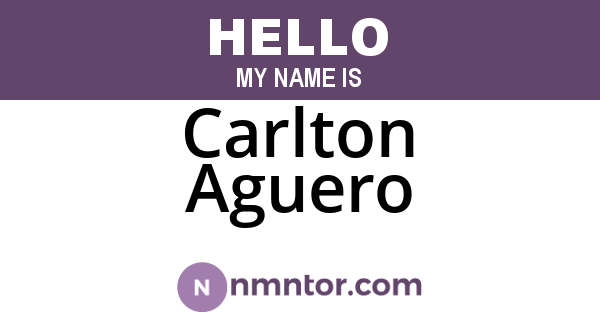 Carlton Aguero