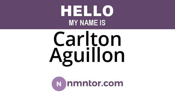 Carlton Aguillon