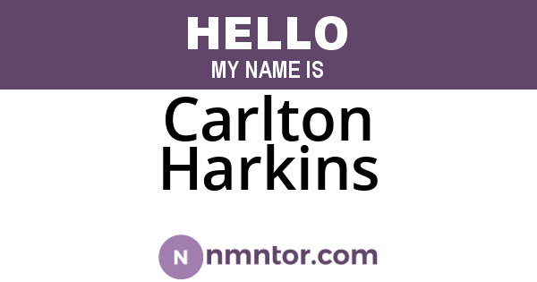 Carlton Harkins