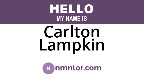 Carlton Lampkin
