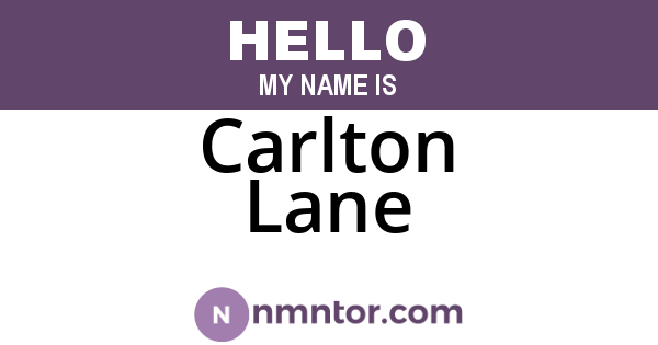 Carlton Lane