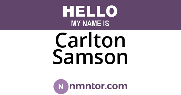 Carlton Samson