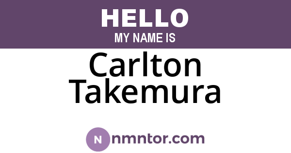 Carlton Takemura