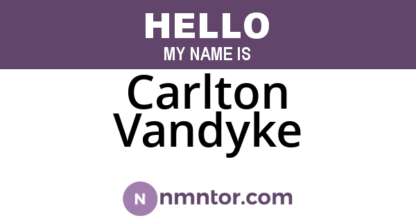 Carlton Vandyke