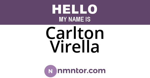 Carlton Virella