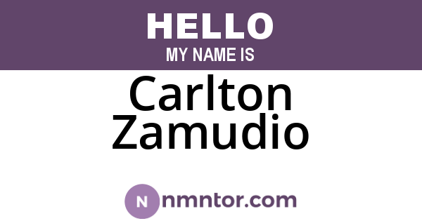 Carlton Zamudio