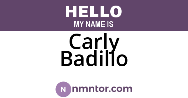 Carly Badillo