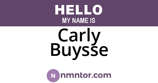 Carly Buysse