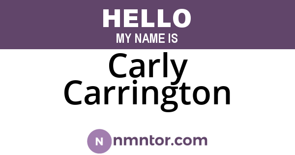 Carly Carrington