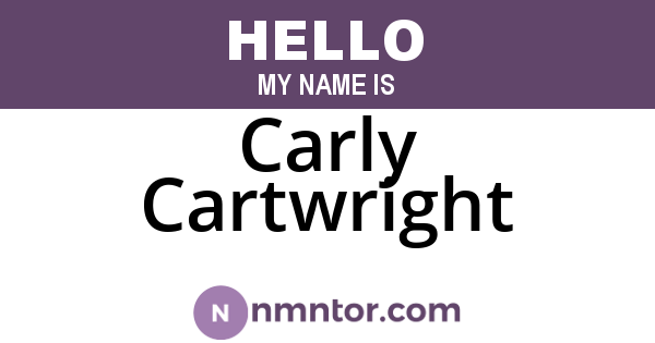 Carly Cartwright
