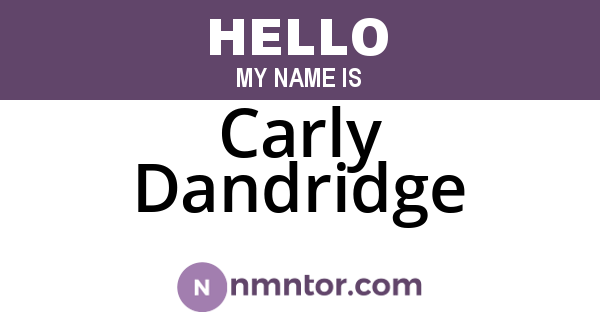 Carly Dandridge
