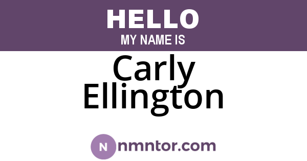 Carly Ellington