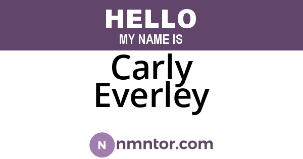 Carly Everley