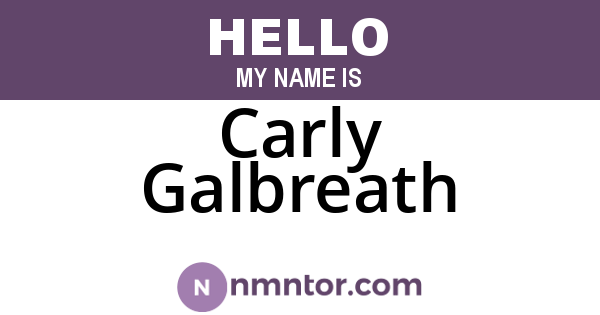Carly Galbreath